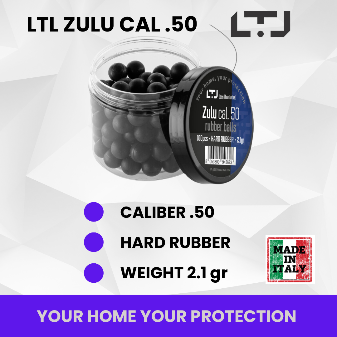 Demonstration of Zulu Rubber Ball cal .50 impact, highlighting the ball’s effectiveness in a controlled environment