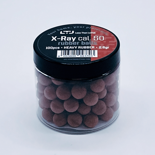 X-Ray Heavy Rubber Balls Cal .50 - 2.6gr, 100 Pack | High-Performance Ammunition for Air Guns