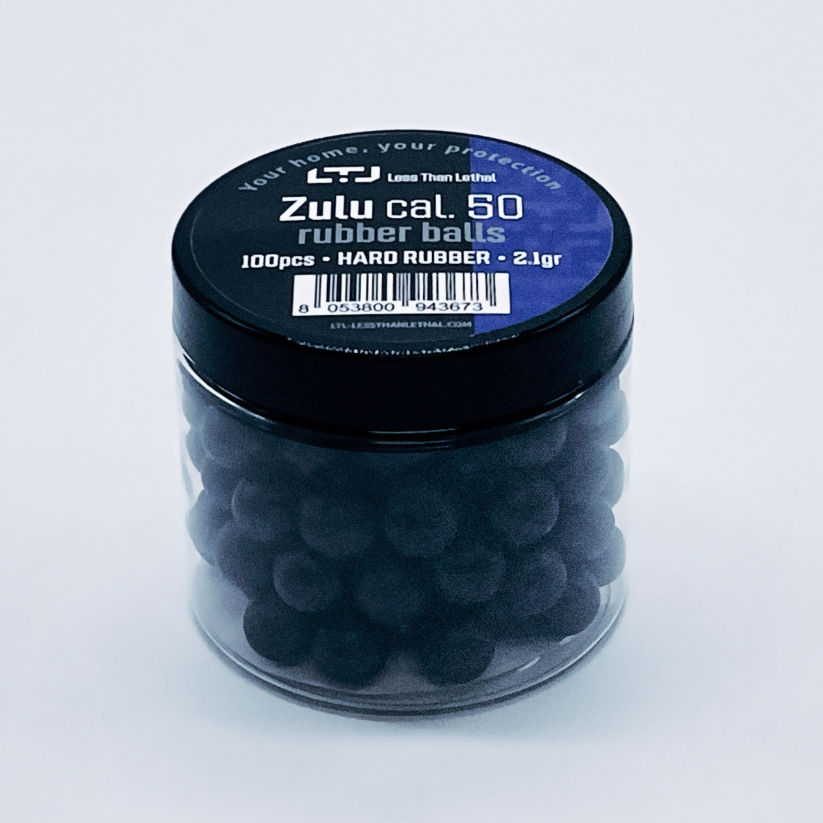 Zulu Hard Rubber Balls Cal .50 - 2.1gr, 100 Pack | Precision Air Gun Ammunition